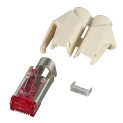 RJ45-Hirose Stecker TM21 beige100 Stk, 3 Elemente, Cat. 6 