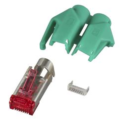 RJ45-Hirose Stecker TM21 grün50 Stk, 3 Elemente, Cat. 6 
