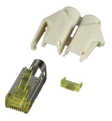 RJ45-Hirose Stecker TM31 beige50 Stück, 3 Elemente, Cat. 6a 