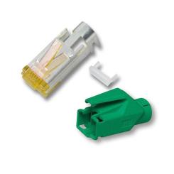 RJ45-Hirose Stecker TM31 grün,50 St, 3 Elemente, Cat.6a 