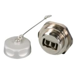 LC Duplex IP67 Durchführungskupplung Metallausführung Keramikhülse 