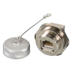 RJ45 Cat.6A IP67 Durchführungskupplung Buchse / Buchse 