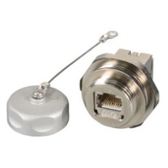 RJ45 IP67 Einbaubuchse Cat.6A E-20070zum Anschluss von Cat.5/6/7 Kabel 