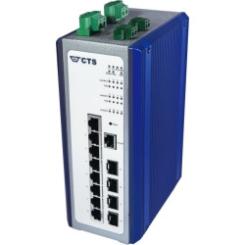 Hutschienen Switch 8x RJ45 10/100/1000T PoE++4x 100/1000 SFP 