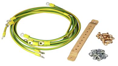 Erdungssatz mit Schiene  für Stand/Wandschränke 