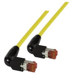 RJ45 Patchkabel S/FTP, Cat.6A, 2x TM2190°, UC900, 3m, gelb 