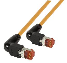 RJ45 Patchkabel S/FTP, Cat.6A, 2x TM2190°, UC900, 1m, orange 