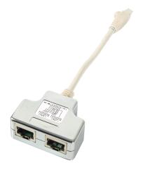 T-Adapter Cat.5e 2x10/100BaseTfür Cablesharing 