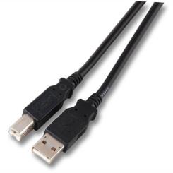 USB2.0 Anschlusskabel A-B, St.-St.,5,0m, grau, Classic 