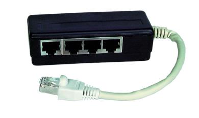 ISDN Adapter 8-port terminiertRJ45-Stecker / 8 RJ45 Buchsen 