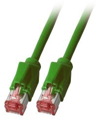 RJ45 Patchkabel S/FTP, Cat.6A, TM21,Dätwyler 7702, 20m, grün 