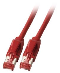 RJ45 Patchkabel S/FTP, Cat.6A, TM21,Dätwyler 7702, 10m, rot 