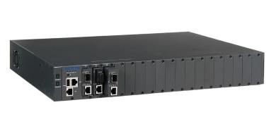 Rack Chassis für MCT Konverter, 18 SlotsManaged mit redundante Stromversorgung 