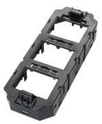 Unterflur-Gerätebecher GB3 ohne Unterschale mit 2x 3 fach Aufnahme und 4x Kat6+ Modulen 