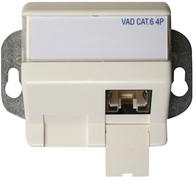 VAD 8, 1xRJ45 UP/50 EK, 250 MHZ KLASSE E CAT.6 "RAL 9010" 