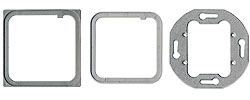 Multimedia Abdeck und Montagerahmen 1fach für Schalterprogrammabdeckungen  55x55 und 50x50mm 