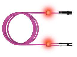 EasyLan. LWL Patchkabel LED Dx-O 1,8mm, LCD - LCD, OM4, erikaviolett, 1,0m 