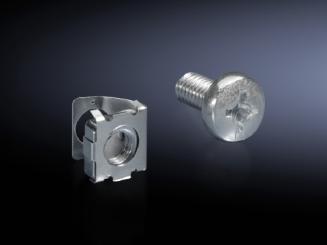 Federmuttern mit Schrauben, M6, 50 Stück 