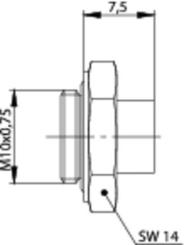 Kabelabfangung, löt, Ag, IP67 