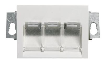 Modul-Aufnahme 55x41mm, 3-fach 