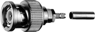 BNC-STECKER CR/CR 50 OHM 
