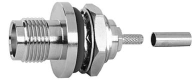 TNC-Kabeleinbaubuchse lt/cr, 50 Ohm 