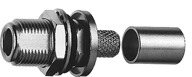 N-Kabeleinbaubuchse cr/cr 50 Ohm 