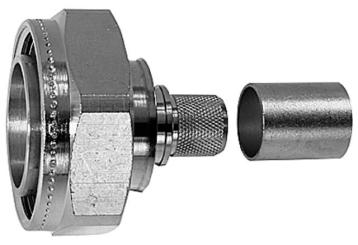 7-16 Kabelstecker Cr/Cr 50 Ohm 