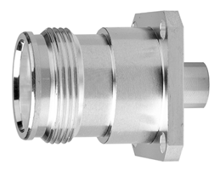 4.3-10 Kabeleinbaubuchse mit Flansch 