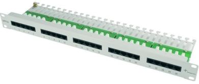 19" Patch Panel, ISDN/TEL, 1HE ; 