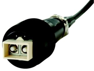 Hybrid-Stecker 2xSC+2xCu IP67 Industrie 