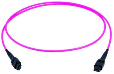 MPO aqua female patch cord 1m 